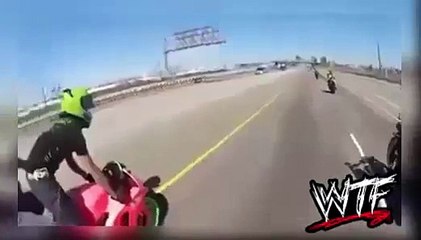 Crazy Motorcyclist WTF