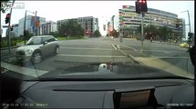 Driver going wrong way busted by police