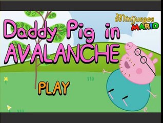Daddy Pig In Avalanche - Kids Cartoons Games
