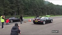 Bugatti Veyron Vs Ferrari 458 Italia Drag Race - DRAGINFO