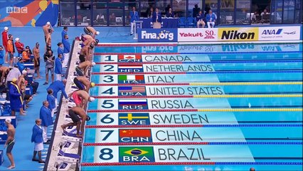 4x100m libre mixte (finale) - ChM 2015 natation, victoire US