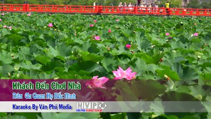 [Karaoke] Khách Đến Chơi Nhà Lời Mới - Quan Họ Nhạc Sống