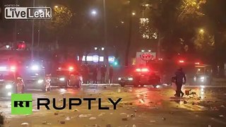 Chile: Water cannon blasts rowdy fans after Chilean victory in Copa America SF