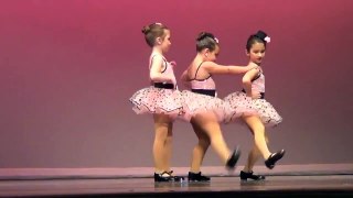cute toddler dancing on stage