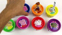 Peppa Pig Cans Surprise Eggs Toy Story Play Doh Frozen tmnt Dough