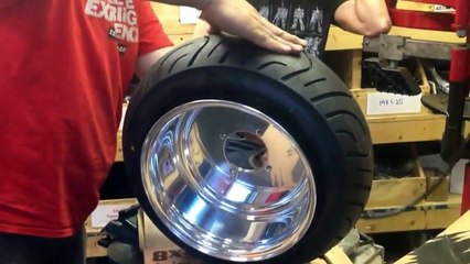 Stretching Tire on a Honda Ruckus Fatty Wheel