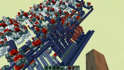 Minecraft: Instant 8-bit Adder