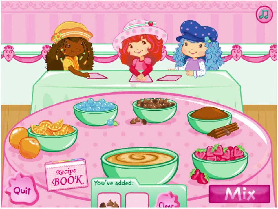 Strawberry Shortcake Cartoon Animation Berrylicious Bake Off Cooking Game Play Walkthrough