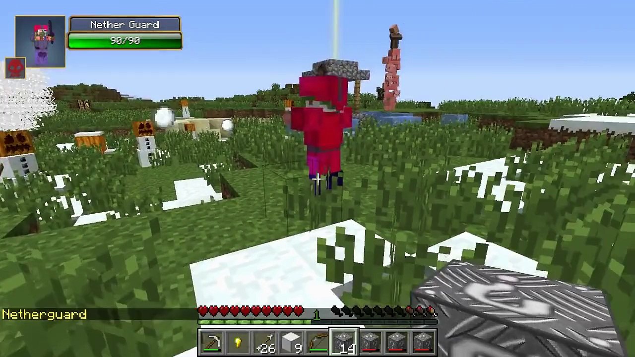 Minecraft- ALIEN ROBOT SPIDER CHALLENGE GAMES - Lucky Block Mod - Modded Mini-Game