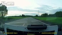 Driver falls asleep at the wheel