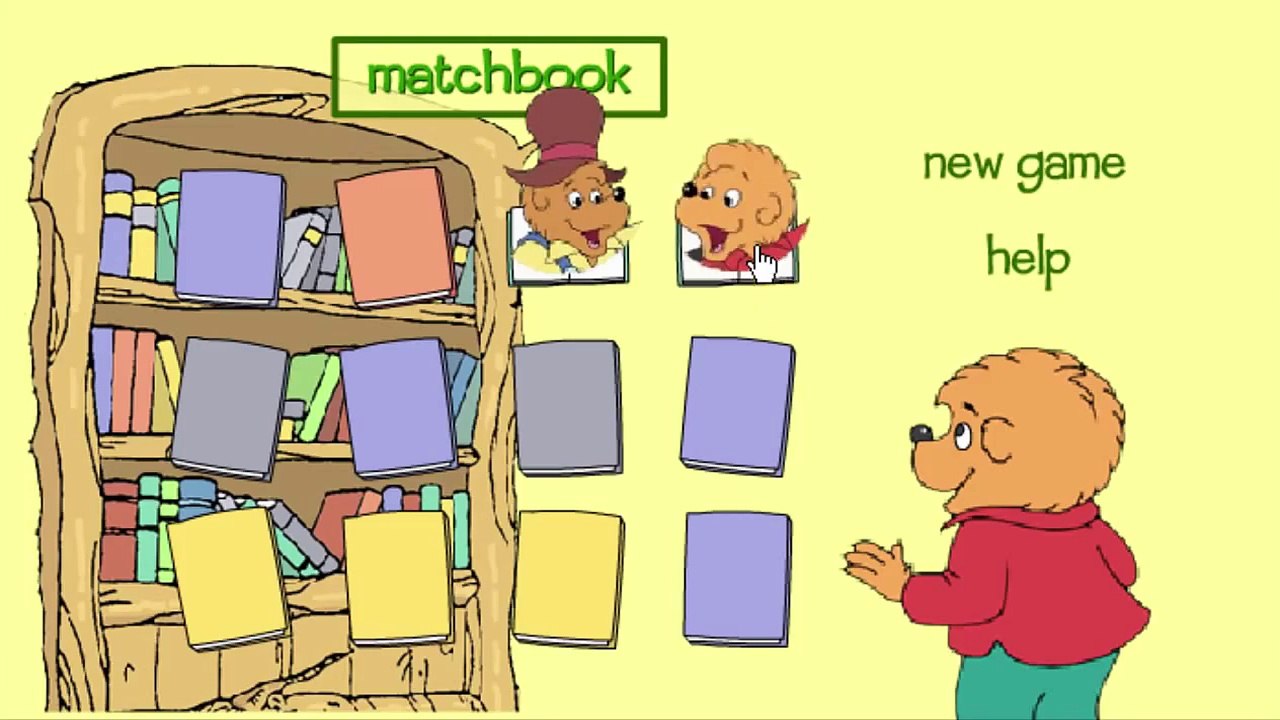 Berenstain Bears Matchbook Animation Sprout PBS Kids Game Play Walkthrough