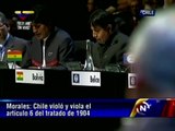 Evo Morales en la Cumbre de la CELAC hace reclamos a Piñera por salida al mar para Bolivia