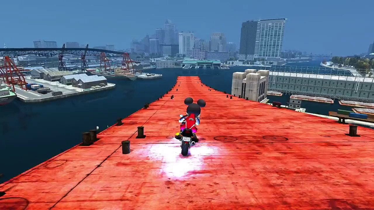 Mickey Mouse Finds Minnie Mouse - Mickey Mouse Rides a Motorcycle