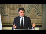 Firenze - Conferenza stampa al termine dell'incontro Renzi Muscat (03.09.15)