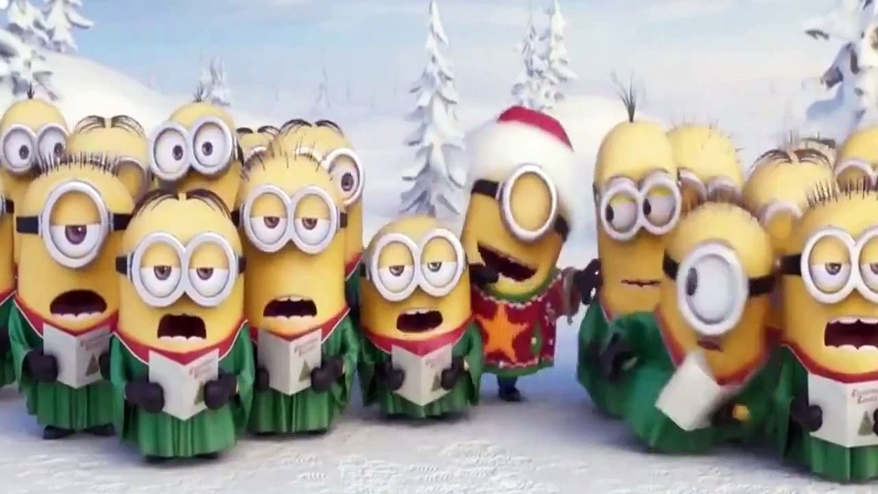 Minion Sing Merry christmas best funny Full HD video, image size:1280x720