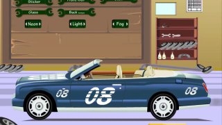 Tuning cars in the garage, game flash game for kids, cars for boys