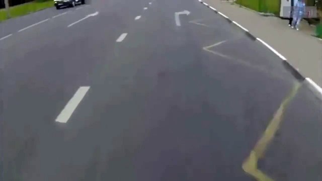 Cycling girl loses her skirt