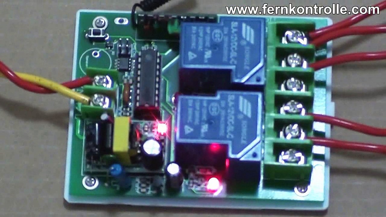 2CH Funklichtschalter Hochleistung Funkempfänger/Sender fernsteuern zwei AC Lampen