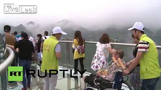 China: Are you brave enough? Step onto world's LONGEST skywalk