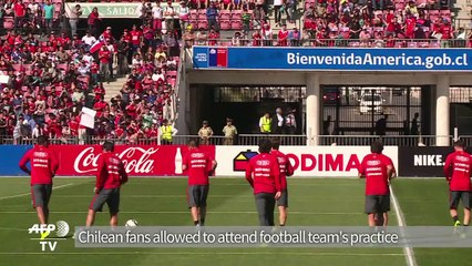 Chile supporters allowed to attend football team's open practice