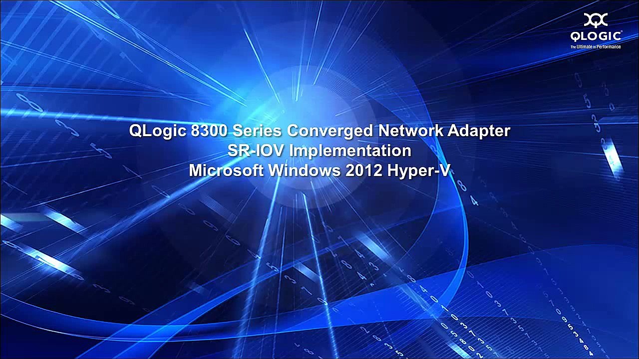 Single Root I/O Virtualization (SR-IOV) Solution Demo