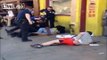 5 Cops Tackle and Taze Black Man As Handcuffed White Dude Makes Escape