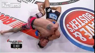 MMA Fighter Has To Convince Ref That Opponent Is Out Cold