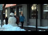 Scary Snowman Prank Gone Wrong