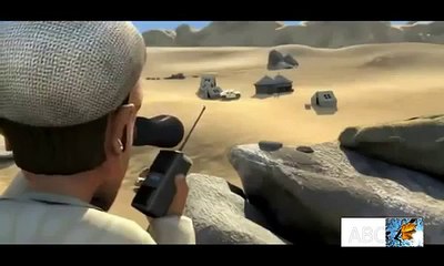 Superman cartoon comedy, idiot with a gun.