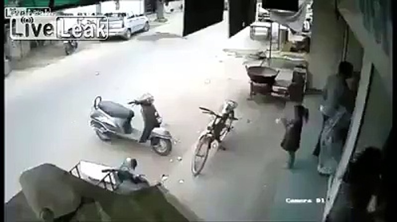 child fell from scooter
