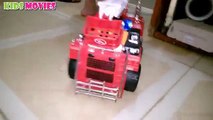 Car, truck cranes, trucks, tanks, toy police car  Howling fire cars , car toy fire fighting