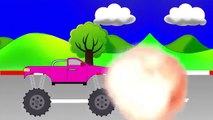 MONSTER TRUCK Destroyer | Monster Trucks for Children | Learning Colors | Animated Surprise Eggs