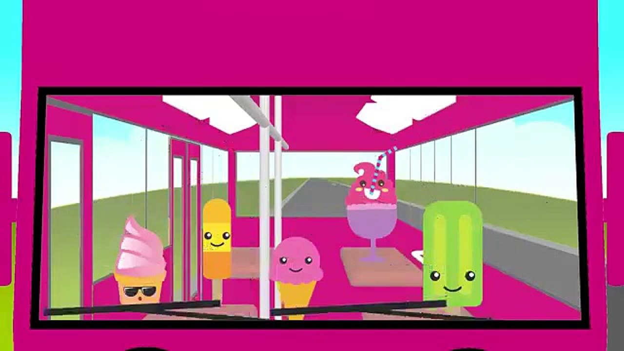 Wheels On The Bus | ICE CREAM Family | Nursery Rhymes | Songs for Children by Animated Surprise Egg