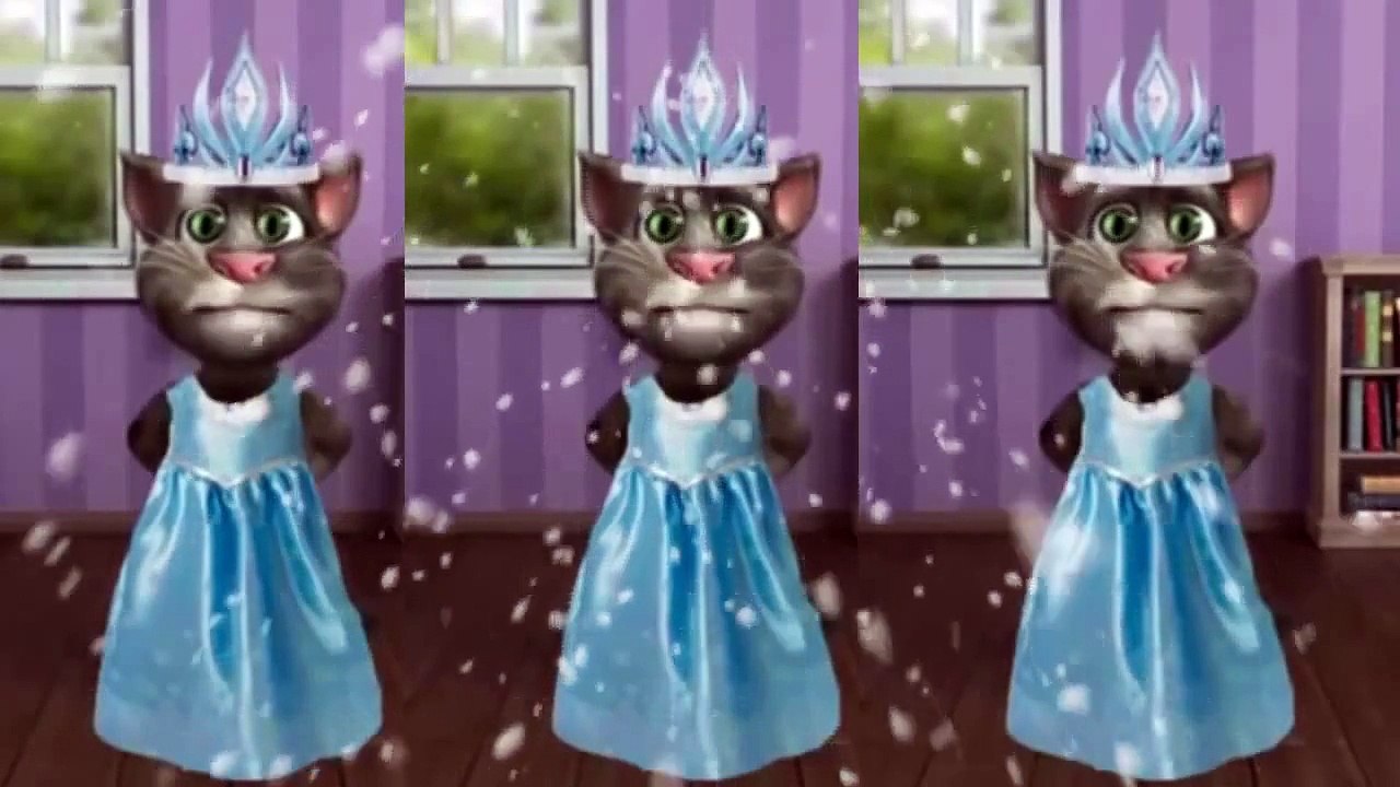 Disney FROZEN Let it Go Song Talking Tom cat sing Libre soy