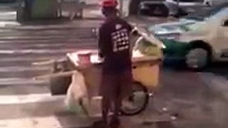 Desgusting Old Man Catch Sewage To Prepare Food