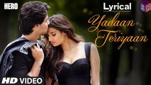 Yadaan Teriyaan [Full Audio Song with Lyrics] – Hero [2015] Song By Rahat Fateh Ali Khan [FULL HD] - (SULEMAN - RECORD)