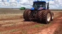 Tractor driver's head split open by steel cable in towing malfunction *Warning:Graphic*