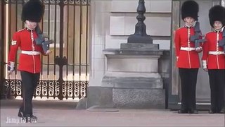 Tourists Watch New Palace Guard Eat Pavement
