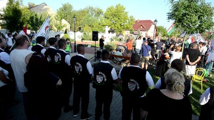 Radicais de direita protestam contra imigrantes na Hungria