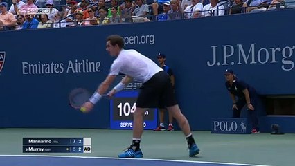 US Open - Mannarino allume Murray au filet