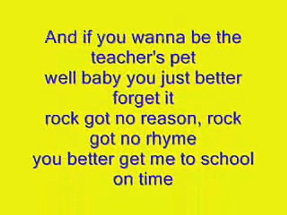 School of Rock Zach's Song Lyrics - video Dailymotion