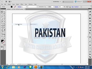 TO PREPARE (PAKISTAN) WORD STYLE IN ADOBE ILLUSTRATOR CS5