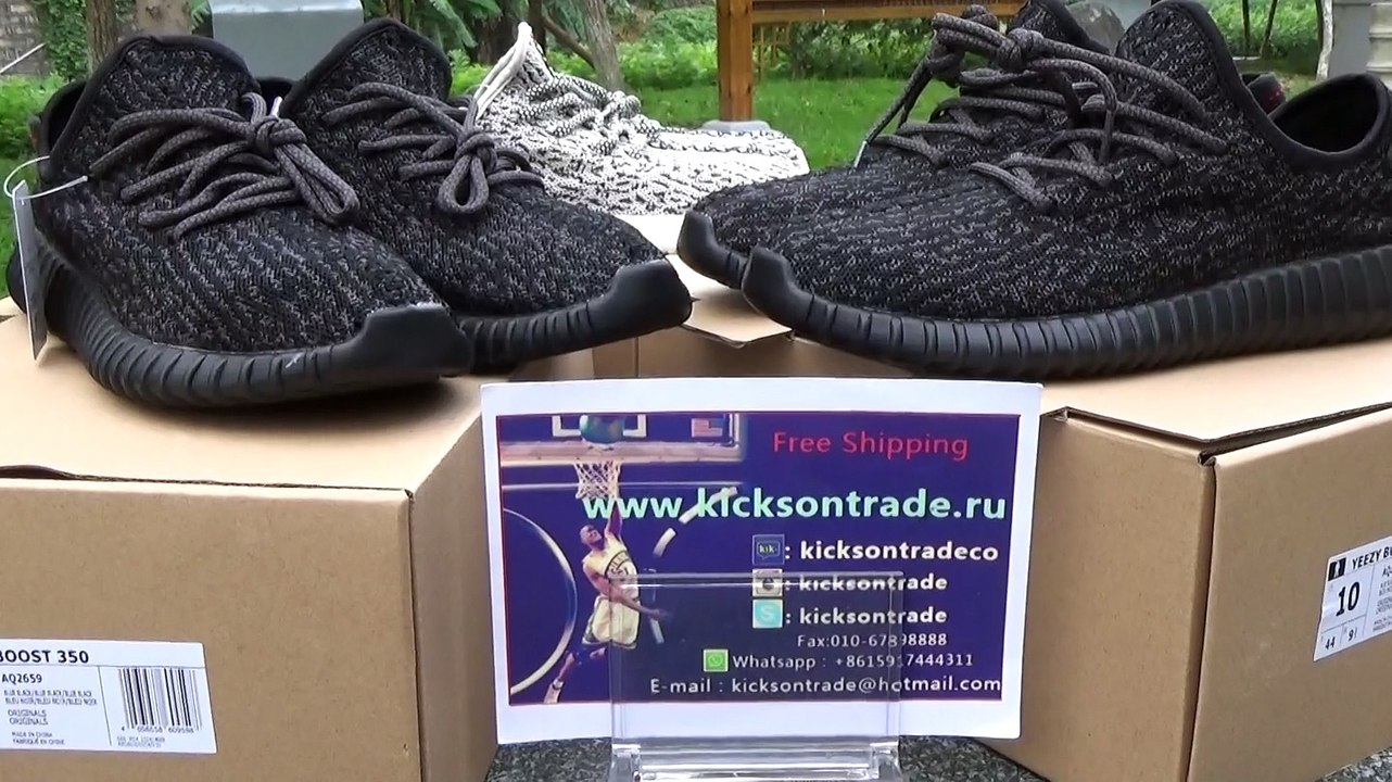 Authentic Adidas Yeezy Boost 350 Low Black&Grey Review (www.kicksontrade.ru)
