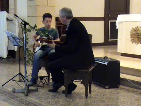 M2U01950 blues, guitare electrique et classique, fête de la musique à Labry le 21 06 2015