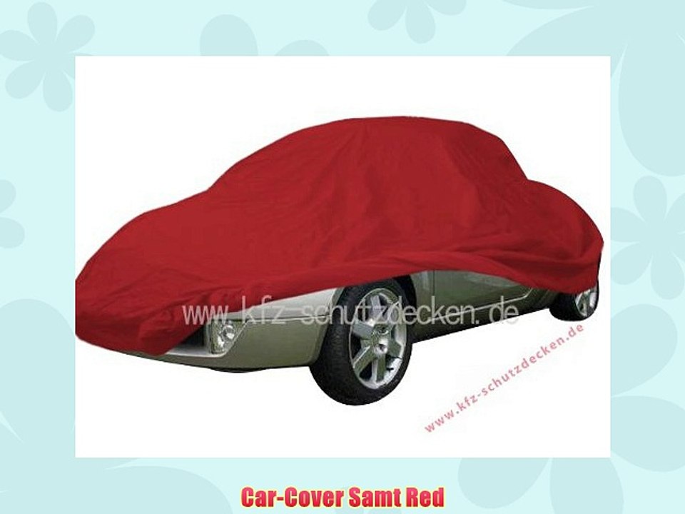 Car-Cover Samt Red