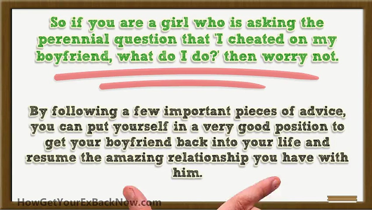 I Cheated On My Boyfriend- Now What?