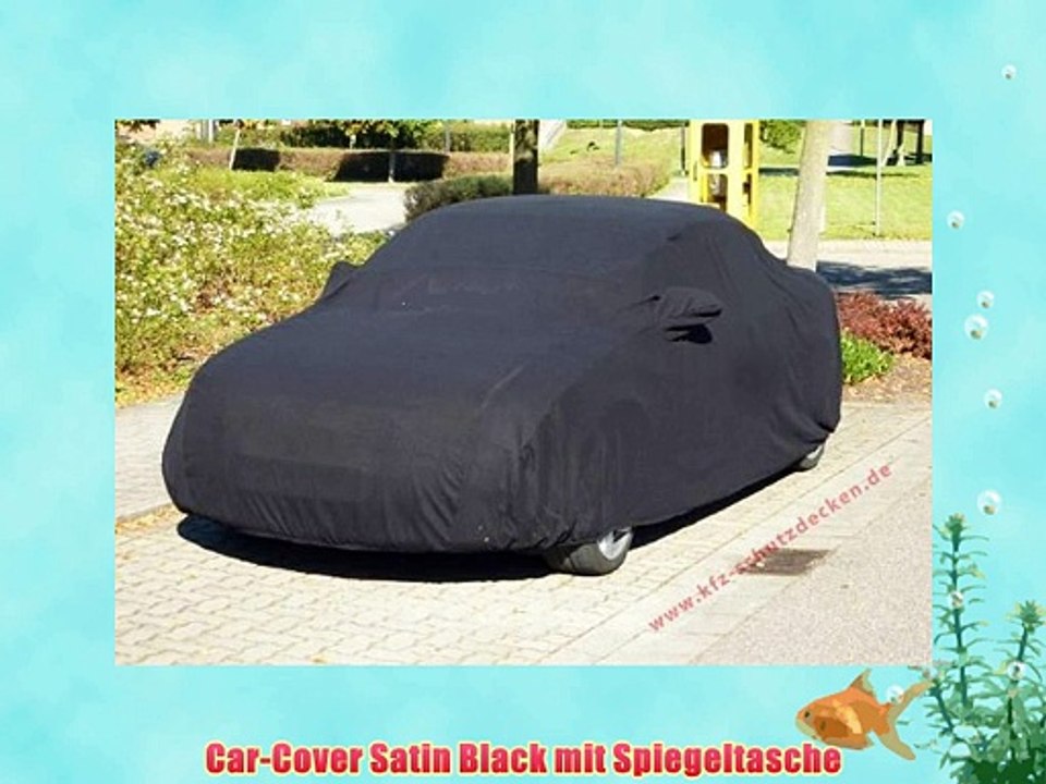 Car-Cover Satin Black mit Spiegeltasche