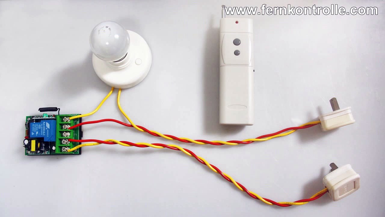 Funk Fernsteuerung Lichtschalter mit hoher Reichweite eine  AC Lampe