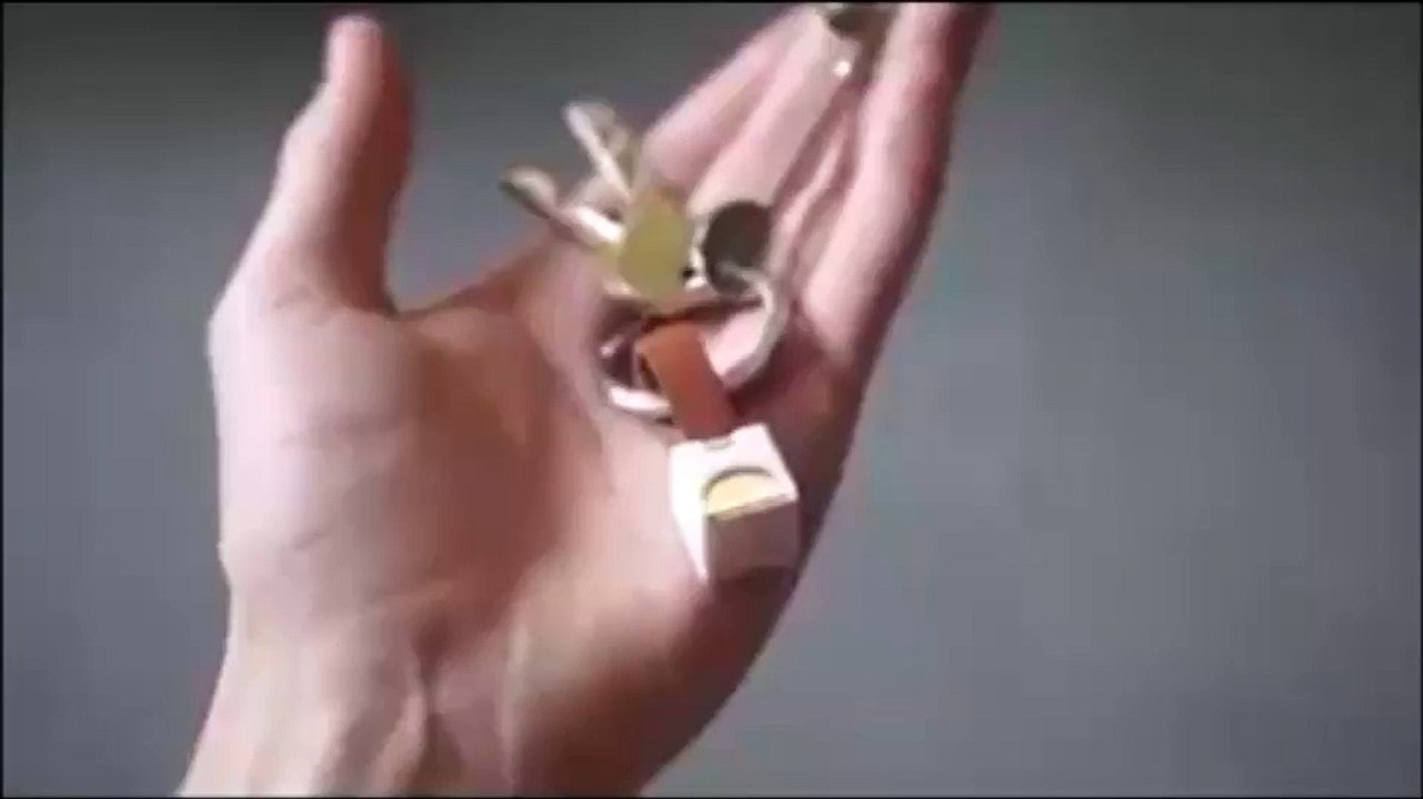 This key ring is also an iPhone battery charger
