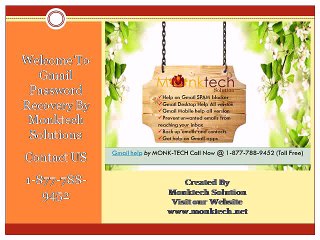 Gmail password recovery #@# 1-877-788-9452 @#@ Gmail hacked